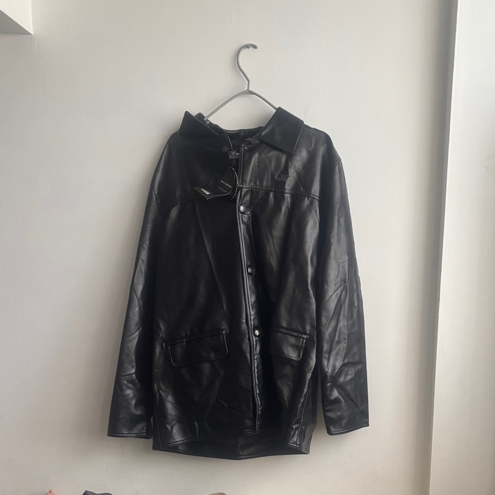 Emporio Armani Black Leather Jacket